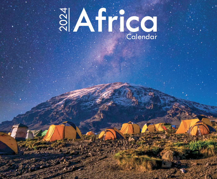 Africa A4 Wall Calendar 2024