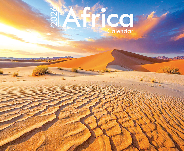 Africa A4 Wall Calendar 2026