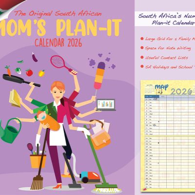 SA Moms Plan-it Wall Calendar 2026