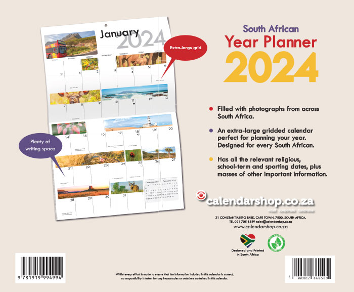 SA Planit Wall Calendar 2024 Calendar Shop