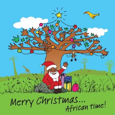 African Christmas - Christmas Card